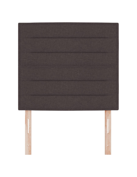 Testiera  Marrone scuro Tessuto 80 cm Rettangolare Contemporanea