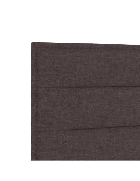Testiera  Marrone scuro Tessuto 80 cm Rettangolare Contemporanea