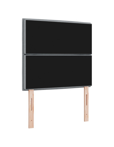 Testiera con testiera Grigio chiaro 90 cm Pelle Sintetica