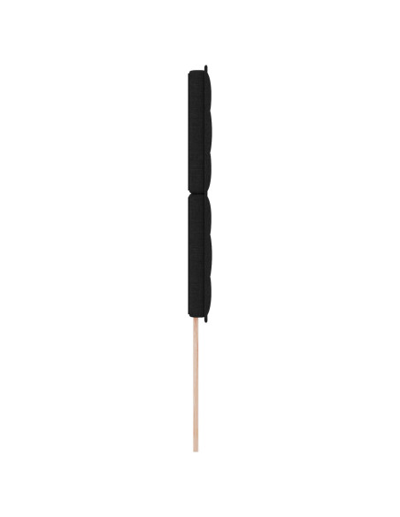 Testiera  Nero Tessuto 90 cm Testiera Rettangolare Moderna