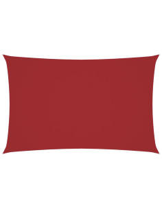 Parasole a Vela Oxford Rettangolare 4x7 m Rosso 2
