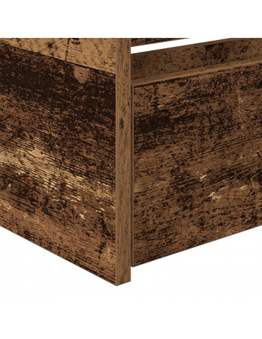 Letto a Giorno con Cassetto Legno Vecchio Legno Ingegnerizzato