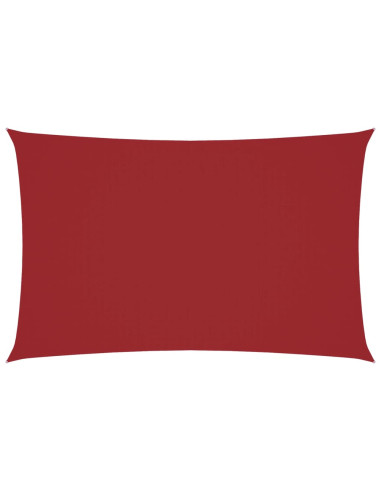Parasole a Vela Oxford Rettangolare 2,5x5 m Rosso