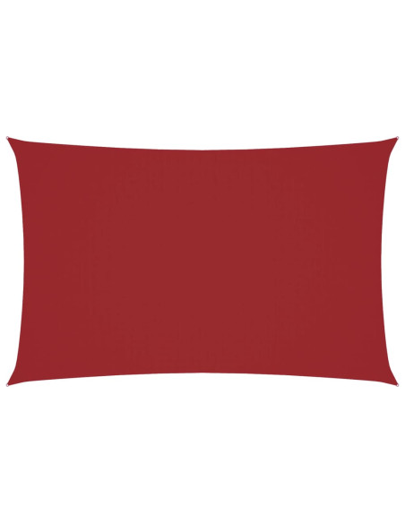 Parasole a Vela Oxford Rettangolare 2,5x5 m Rosso