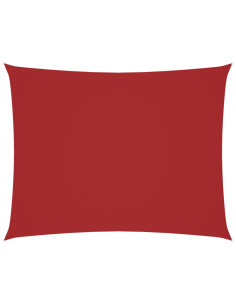 Parasole a Vela in Oxford Rettangolare 4x6 m Rosso 2