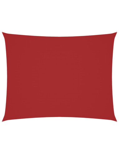 Parasole a Vela in Oxford Rettangolare 4x6 m Rosso