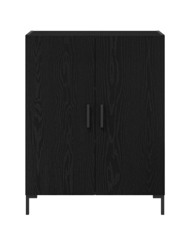Credenza Rovere Nero 69,5 x 34 x 90 cm Legno multistrato