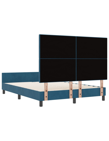 Struttura letto  Blu Scuro 140x190 cm Velluto
