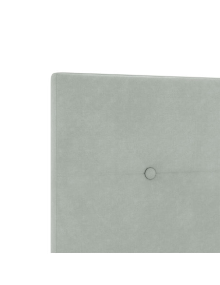 Struttura letto  Grigio chiaro 140x190 cm Velluto