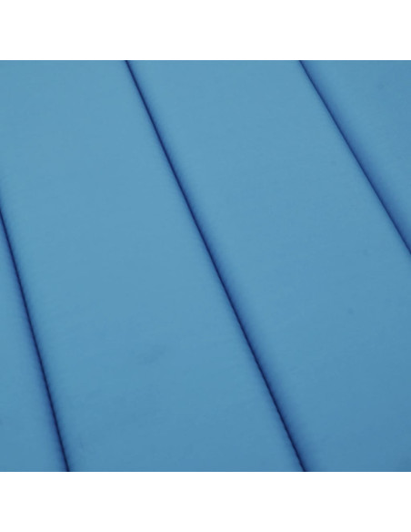 Cuscino per Lettino Blu 200x50x3 cm in Tessuto Oxford