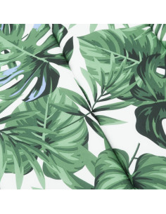 Cuscino per Lettino con Motivo a Foglie in Tessuto Oxford