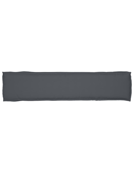 Cuscini per Panchina  2 pcs Antracite 180x40x8 cm Tessuto Oxford