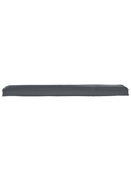 Cuscini per Panchina  2 pcs Antracite 180x40x8 cm Tessuto Oxford