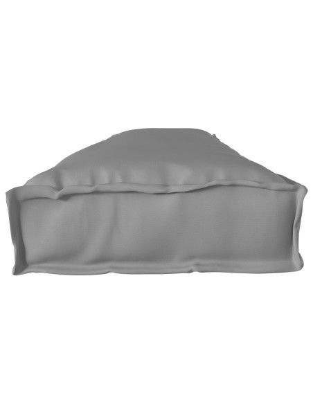 Cuscini per pallet  per panchina 2 pcs Grigio 200x40x8 cm Tessuto Oxford
