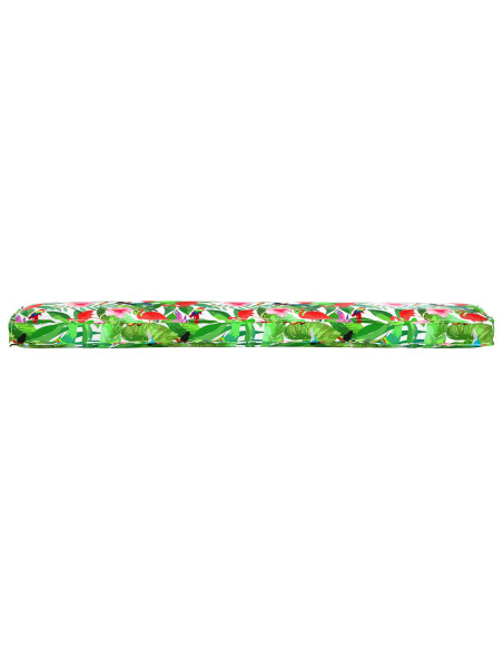 Cuscini per pallet  per panca 2 pz Giungla tropicale 200x40x8 cm Tessuto Oxford