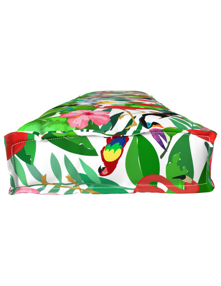 Cuscini per pallet  per panca 2 pz Giungla tropicale 200x40x8 cm Tessuto Oxford