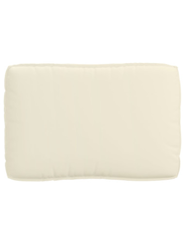 Set di Cuscini per Pallet 2 pcs Crema Tessuto Oxford