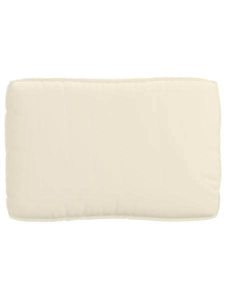 Set di Cuscini per Pallet 2 pcs Crema Tessuto Oxford