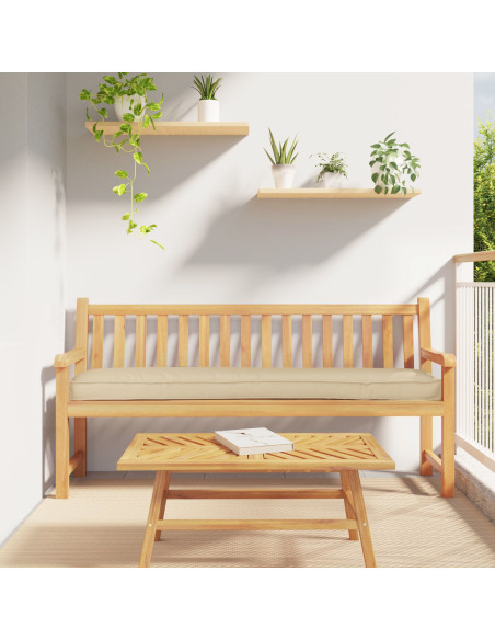 Cuscino da Esterno Set di 2 Beige Poliestere 180 cm x 40 cm
