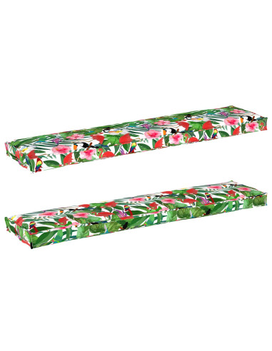 Set di Cuscini per Pallet Floreale 2 pcs Giungla Tropicale