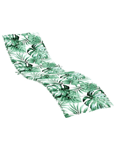 Cuscino per Lettino con Motivo a Foglie in Tessuto Oxford