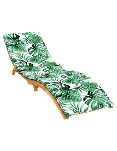 Cuscino per Lettino con Motivo a Foglie in Tessuto Oxford