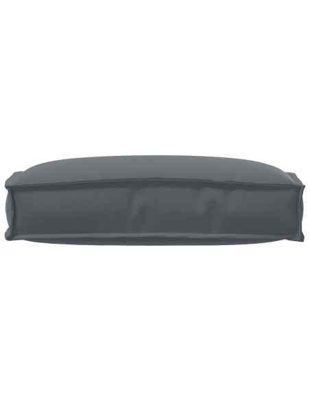 Cuscino per pallet  per schienale Antracite 60x40x12 cm Tessuto Oxford
