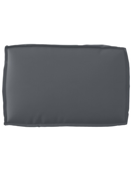 Cuscino per pallet  per schienale Antracite 60x40x12 cm Tessuto Oxford
