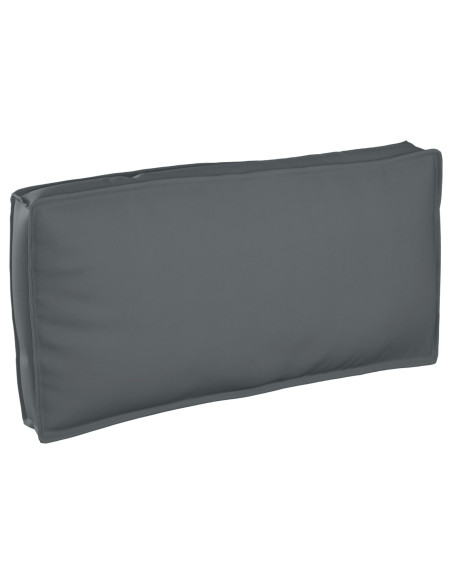 Cuscino Pallet  per Seduta/Schienale Antracite 120x60x12 cm Tessuto Oxford