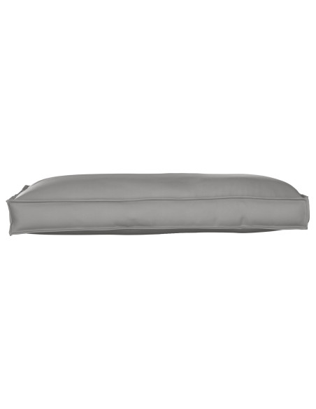 Cuscino per Pallet da Sedere/Schienale Grigio 120x60x12 cm Tessuto Oxford