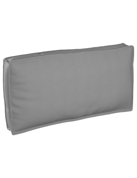 Cuscino per Pallet da Sedere/Schienale Grigio 120x60x12 cm Tessuto Oxford