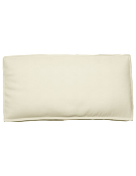 Cuscino per pallet da Seduta/Schienale Panna 120x60x12 cm Tessuto Oxford