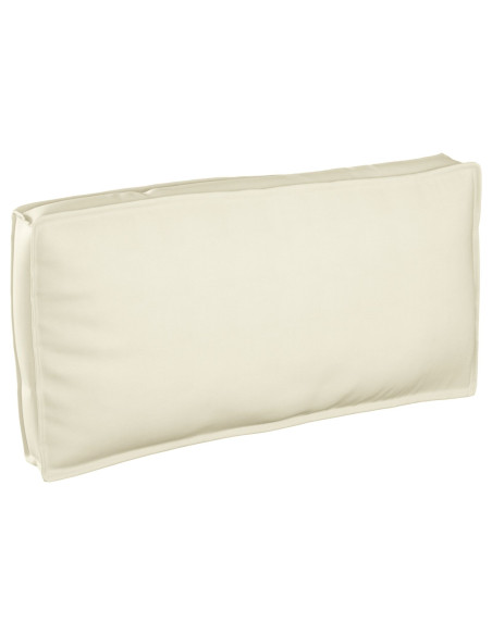 Cuscino per pallet da Seduta/Schienale Panna 120x60x12 cm Tessuto Oxford