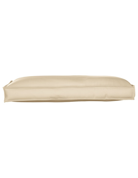 Cuscino per pallet per seduta/schienale beige 120x60x12 cm in tessuto Oxford