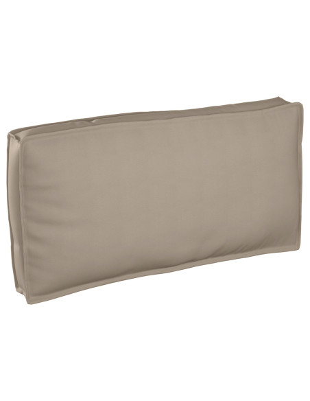 Cuscino per pallet per sedia/schienale Tortora 120x60x12 cm Tessuto Oxford