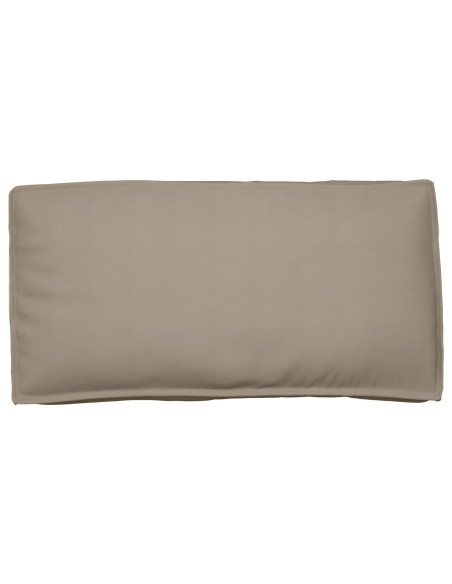 Cuscino per pallet per sedia/schienale Tortora 120x60x12 cm Tessuto Oxford