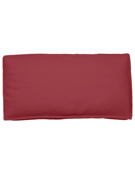 Cuscino per Pallet per Seduta/Schienale Rosso Vino 120x60x12 cm Tessuto Oxford