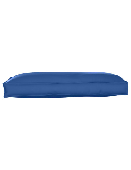 Cuscino per Palette/Schienale  Blu Reale 120x60x12 cm Tessuto Oxford