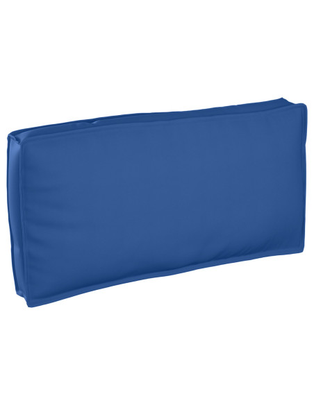Cuscino per Palette/Schienale  Blu Reale 120x60x12 cm Tessuto Oxford