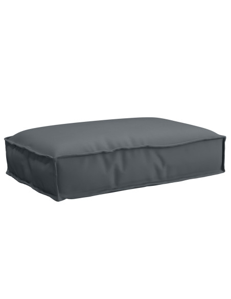 Cuscino per pallet  per seduta antracite 60x40x8 cm in tessuto Oxford