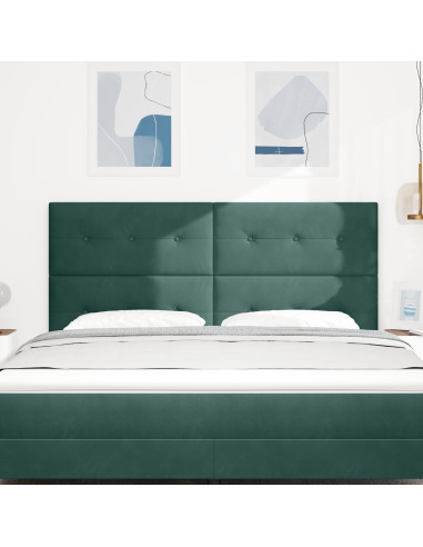 Testiera con testiera Verde Scuro 180 cm Pelle Sintetica