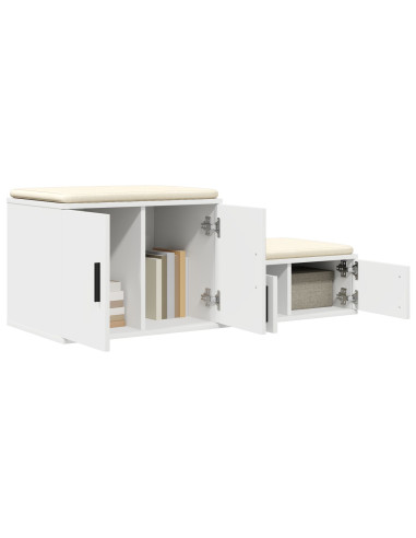 Armadio 2 pcs Bianco 127 x 41 x 40 cm Legno multistrato