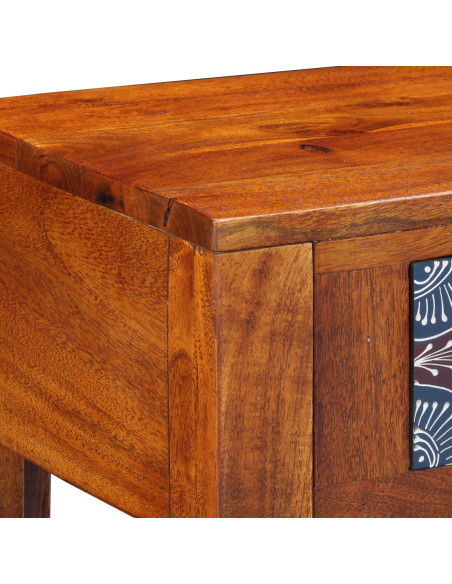 Tavolino  40x30x36 cm in Legno Massello di Acacia