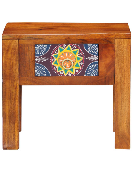 Tavolino  40x30x36 cm in Legno Massello di Acacia