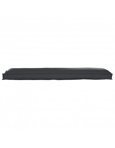 Cuscini per pallet  Set di 2 Nero Tessuto 150 x 40 x 8 cm
