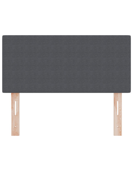 Testata LED Design Piatto Grigio Scuro 80 cm in Velluto