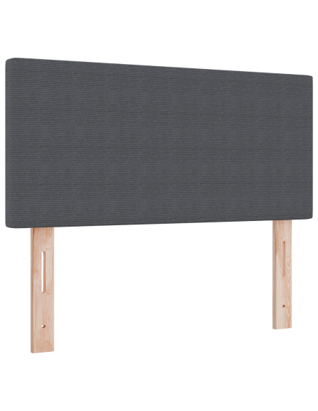 Testata LED Design Piatto Grigio Scuro 80 cm in Velluto