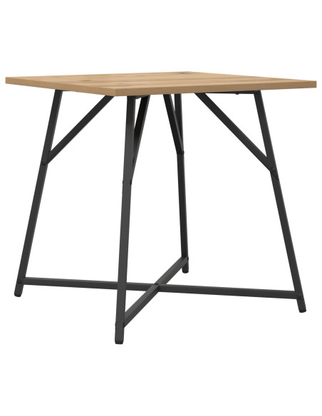 Set di 2 Tavoli  in Rovere Artigianale con Legno Ingegnerizzato e Metallo