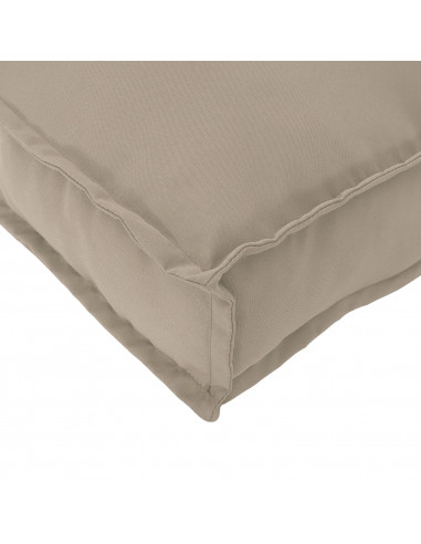 Cuscino per pallet  per seduta tortora 60x40x8 cm tessuto Oxford