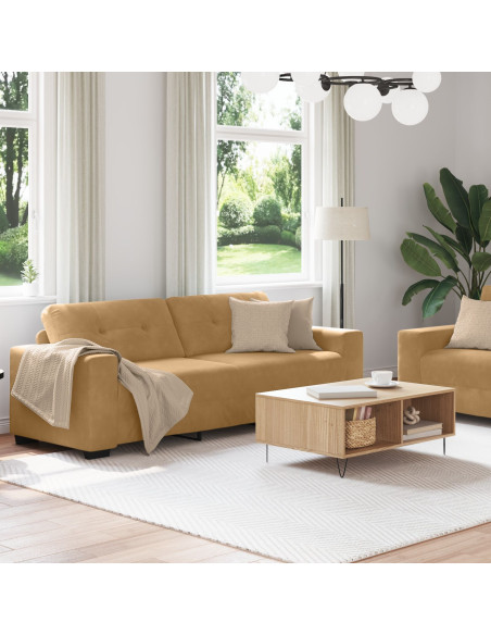 Set di 2 Verde scuro Poliestere, Legno Grande